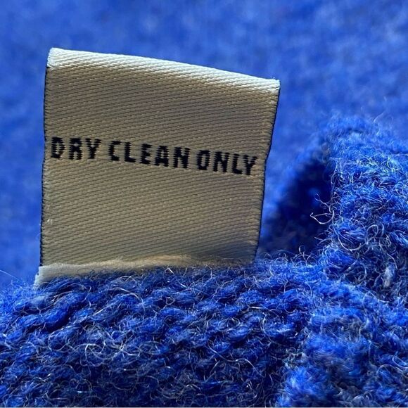 Field Gear Blue 100% Shetland Wool Sweater Size Large - Picture 5 of 10